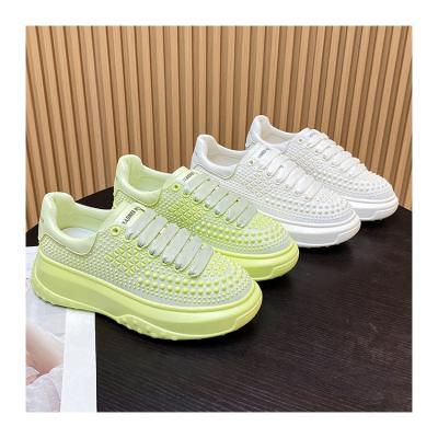 China Waterproof Women 2021 Victory Chunky Tread Sneaker Waterproof Hot Walking Style Shoes Girl White Shoes for sale