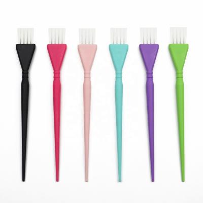 China Nondisposable Small Painting Hair Brush Barber Baked Oil Coloring Hair Comb Headed Tail Hair Gallery Tool Brush Ironing Maker for sale