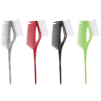 China Plastic Nondisposable Hair Dye Perm Brush Nondisposable Hair Dye Perm Brush Factory Double-Sided Hair Dyeing Comb Border Cavity Hair Dye Direct Supply for sale