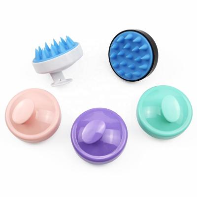 China Long Handle Silicone Scalp Scrubber Hair Brush Shampoo Brush Handheld Soft Hair Scalp Massager Teeth Bath Cleaning Brush for sale