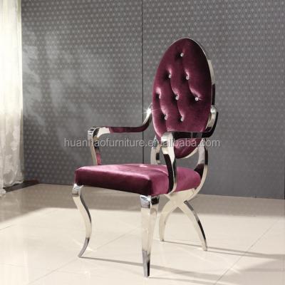 China Dining chair modern style stainless steel dining room furniture restaurant armchairs for sale Y828 for sale