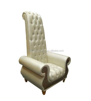 China Luxurious High Leisure Chair Wholesale Wedding Throne King And Queen Back Chairs for sale