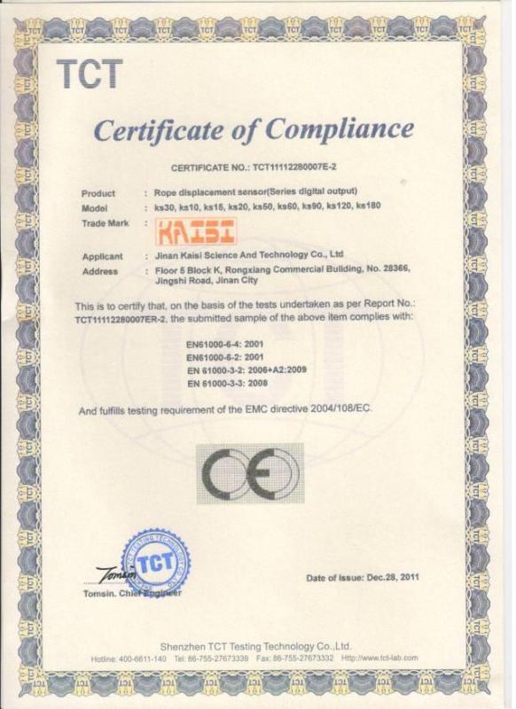 CE - Jinan Kaisi Technology Co., Ltd.