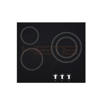 China Household OEM Household Knob Control Black Ceramic Glass Built In Electric Ceramic Hob for sale