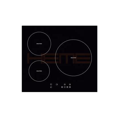 China Household Made In China 3 Burner Ceramic Panel Touch Control Electric Induction Cooker Hob for sale