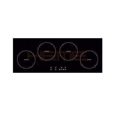 China Household Fashion Design Kitchen Appliances OEM/ODM 90cm Panel 4 Burners Induction Black Ceramic Glass Cooker Hob for sale