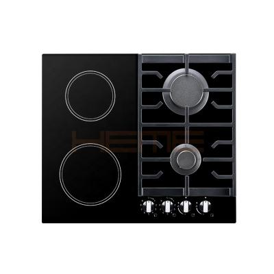 China Household UKCA ERP Certificate Cooking Appliance 60cm 4 Burner Panel Glass Ceramic Gas Combination Stove for sale