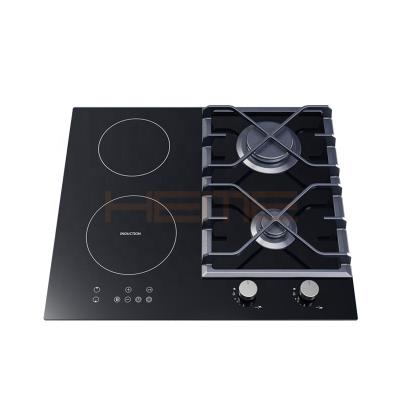 China Household New Products Kitchen Appliances OEM/ODM China Glass Ceramic 4 Burners 60cm Hybrid Cooktop 3 in 1 for sale