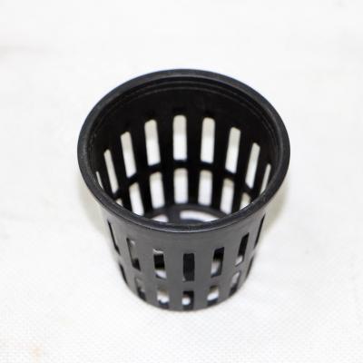 China Durable 58mm Plastic Hydroponic Net Potted Plant Mesh Cups for sale