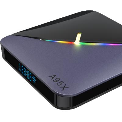 China New Arrival A95X RGB F-3 AIRII Smart Android TV Box 4GB 32GB Android 11S905W2 2.4G 5G Wifi IPTV Set Top Box for sale