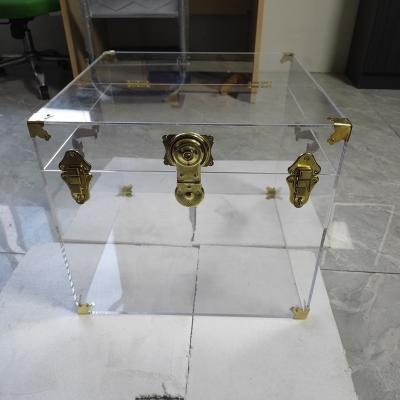 China Large custom acrylic clear trunk easy to clean for household for sale