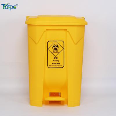 China Sustainable Industrial 50l Hospital Waste Bin Waste Bin Foot Pedal Medical Waste Bin for sale