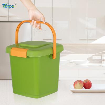 China Kitchen Sustainable Compost Bin Waste Rubbish Bin 8l kitchen compost caddy and compost bin for sale