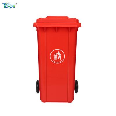 China 240 Liter Sustainable Industrial Wheeled Waste Bin With Lid for sale