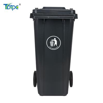 China Sustainable Sustainable Waste Bins 120 Liters With Wheel And 120 Liter Factory Made Plastic Bin for sale