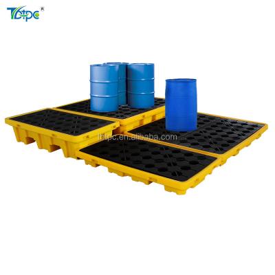 China Leak Proof Leak Proof Reusable Industrial Plastic Drum Pallets for sale