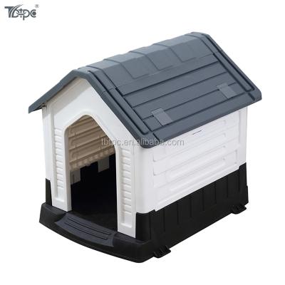 China Breathable Plastic Portable Kennel Pet Kennel Puppy Shelter All Weather Kennel for sale