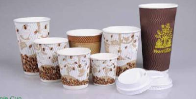 China Disposable Insulated Corrugated Sleeve Ripple Wall Paper Cup for Drink-Hot Beverage Cups for sale