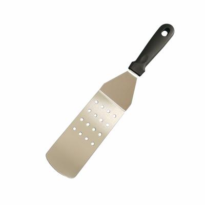 China Durable Durable Flat Top Grill Accessories , Stainless Steel Slotted Spatula Slotted Teppanyaki Turner For Home And Restaurants for sale