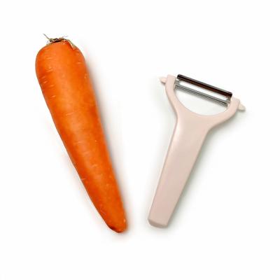 China Viable vegetable peeler for kitchen, potato and fruit peeler with straight blade and durable non-slip handle, kitchen promotional gifts for sale