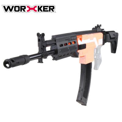 China Toy Gun Worker AK-12 B style toys throwing plastic soft bullets gun toy for boys and girls for sale