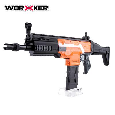 China Toy Gun Worker STF-W003-A F-N CPRA Toy Gun Shooting Soft Bullets Plastic Gun Toy for Boys and Girls for sale