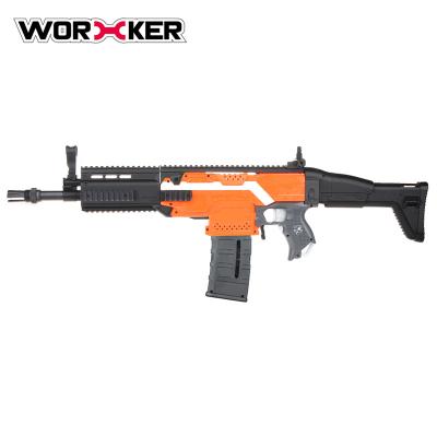 China Plastic Toy Gun Worker STF-W003 F-N CPRA Toy Gun Shooting Soft Bullets Gun Toy for Boys and Girls for sale