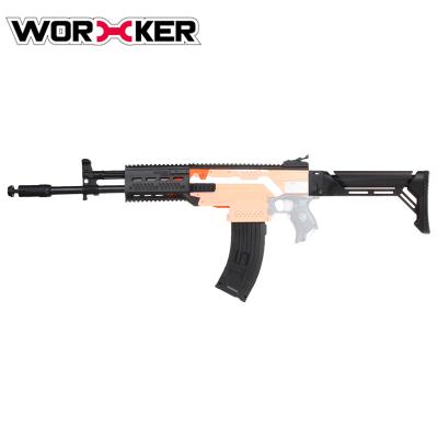 China Toy Gun Worker AK-12 Section B-02 Toys Plastic Gun Soft Bullets Gun Toy for Boys and Girls for sale