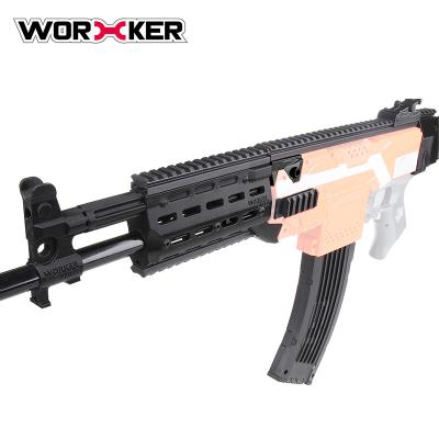 China Other Classic Toys AK-12 A Style Black Adapter Plastic Soft Bullet Toy Gun For Nerf for sale