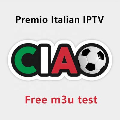 China For Italy Premio Iptv Italian Sport 800 4300 Canali IPTV 12 Months Support Android M3U For Italy Spain UK IPTV German Reseller Panel for sale