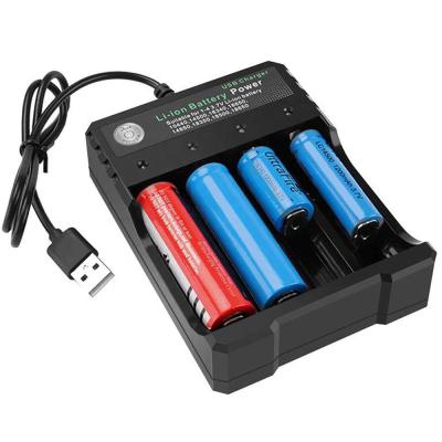 China Universal Standard Battery Battery Charger 4 Slots For 3.7V Li-ion TR 3.7V IMR 10440 Smart Rechargeable 14500 16650 14650 18350 18500 Battery Charger for sale