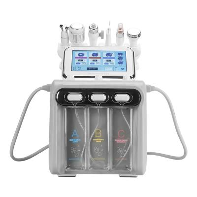 China Pore ​​Shrinking 6 in 1 Multifunctional Hydrogen Oxygen Bubbles Beauty Equip Microderma Brasion Machine Hydraulic Facial Water Dermabrasion mach for sale