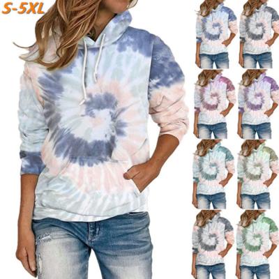 China 2021Amazon Success Unisex Breathable Link Dye Hoodies Pullover With A Kangaroo Pocket Link Dye Top For Women for sale