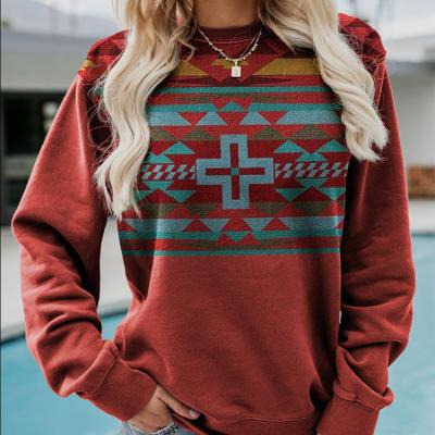 China 2021 Breathable Fashion Spring And Autumn New Women's Round Collar Casual Amazon Printed Long Sleeve Hoodie for sale