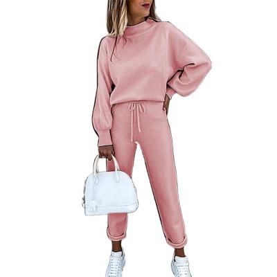 China New Breathable Fabrics Home Collar Long Sleeve Leisure Set High for sale