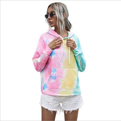 China High Quality Copy Autumn Cotton Hoodie For Women Fashion Tie Dye QUICK DRY for sale