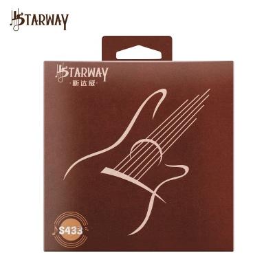 China Nickel alloy genuine Starway guitar strings nickel steel six s433 electric guitar strings set for concert guitar accessories and parts for sale