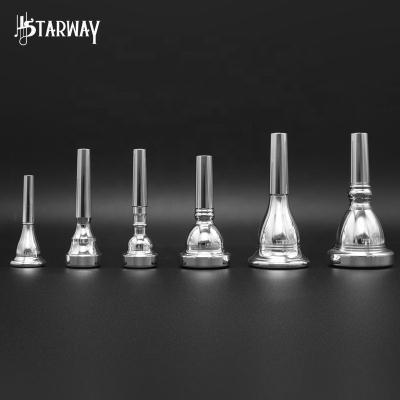 China Silver Plating On Starway Sliver Copper Plating On Cooper Trumpet Mouthpiece Accessories For Professional for sale