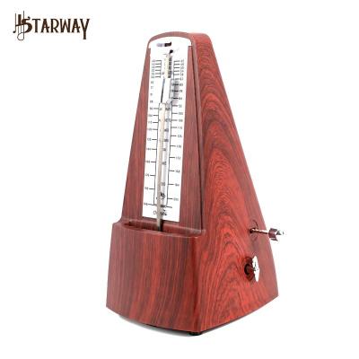 China Mechanical Instrument Plastic Imitation Wooden Metronome Music PPS Grain Rhythm Pendulum Mecanico Metronomo for Guitar Piano Violin Musical Instrument for sale