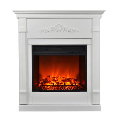 China Hotel Free Heater Room Decorate Led Light Electric Fireplace TV Stand With Mantel for sale