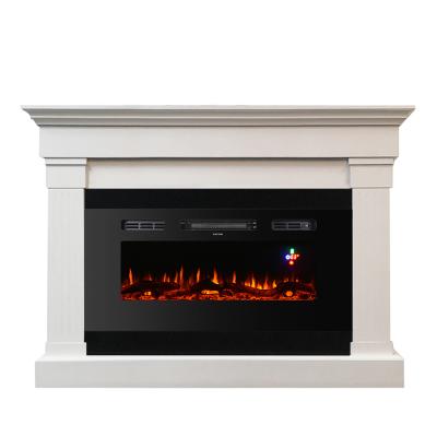 China Indoor Electric Fireplace Mantel Quality Log Fuel Free Modern Effect Indoor Fireplace for sale