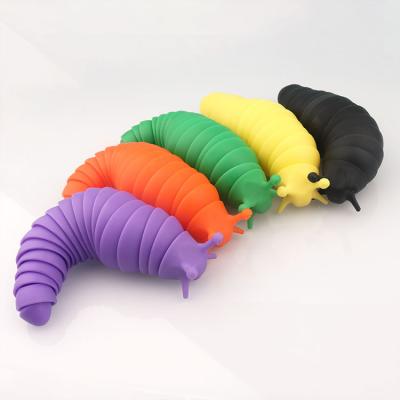 China Wholesale Sensory Stimulation Slug Ingot Sensory Toys Jointing Stim Slug Toy Flexible Decompression Relief Anti-Anxiety for sale