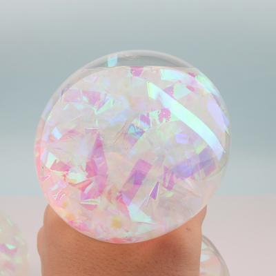 China Playing Jumbo Glitter Stress Stirring Person Balls Squeeze Balls Anti-stress Ball Gift Toys For Children Jump Toy for sale