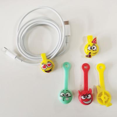 China Decoration Cartoon Plastic Cable Organizer Earphone Cable Cord Winder for sale