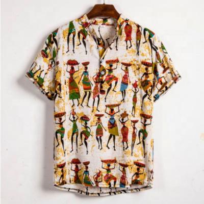 China New Summer Fashion Breathable Africa Clothing Fashion Shirt Casual Shirt for sale