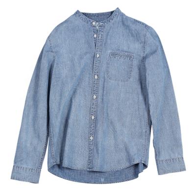 China Breathable Denim Shirt Mens Fashion 100% Cotton Long Sleeve Casual Mens Male Shirts for sale