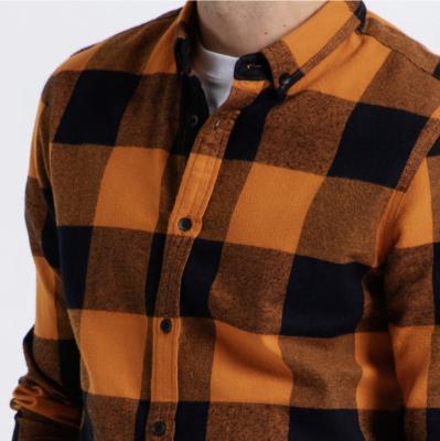 China Custom Shirt Mens Latest Designs Breathable Flannel Plaid Shirt for sale