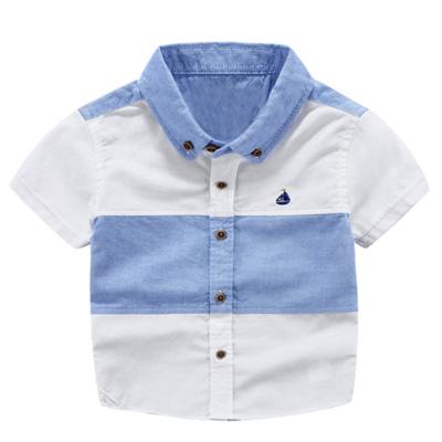 China Latest Fashion Viable Cool Short Sleeve Kids Shirt Designs For Boys Casual Shirt for sale