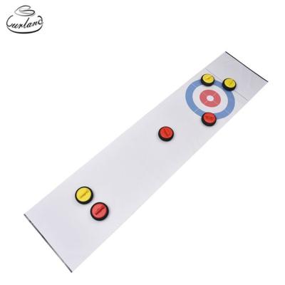 China 6PCS Rock With 78.5X350CM Air Hover Play Curling Game Mat Set 19*19*11.5cm for sale