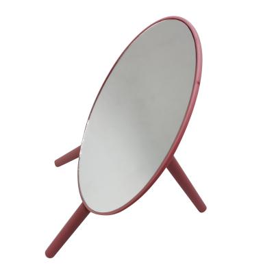 China Wholesale Cheap Bathroom Mirror Desktop Decorative Cosmetic Mirror Plastic Make Up Mirror for sale